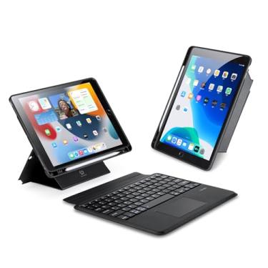 Imagem de Capa Com Teclado Bluetooth Dux Ducis Modelo DK Compatível com iPad 9/8/7 (10.2 Pol) / iPad Air3 / iPad Pro (2017) (Preto)
