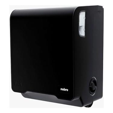 Imagem de Dispenser Papel Toalha Bobina Autocorte Branco/Preto Nobre Goedert (Preto)