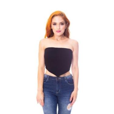 Imagem de Cropped Moda Vício Tomara Que Caia Com Bico Feminino-Feminino