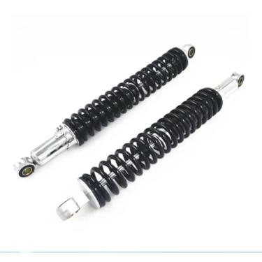 Imagem de Hegeiis Amortecedor universal de motocicleta com mola de 400 mm, 400 mm, 40 cm, 7 mm, suspensão traseira, quadriciclo, moto para XL185 XL125 RM125 JH125L JH150 125GY preto