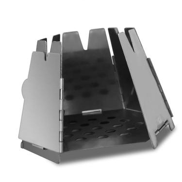 Imagem de Fogão a Lenha, Fogão a Lenha Dobrável de Aço Inoxidável Portátil para Acampamento Ao Ar Livre, Caminhadas, Mochilão (1)