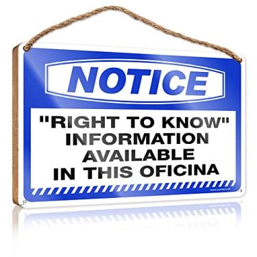 Imagem de PLOWS Sinais divertidos para decoração de casa aviso direito de saber informações disponíveis mediante solicitação placa de madeira sinal de porta da frente engraçado engraçado sinais de pendurar