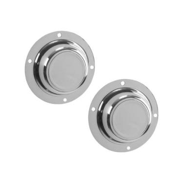 Imagem de Par Tampa para Cubo de Roda p Noma Librelato 4 Furo Cromada - Fabbof