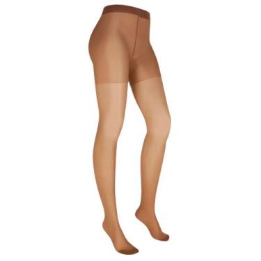 Imagem de 2 Meia Calça Feminina Fina Fio 15 Transparente Adulto Trifil, P, Natur