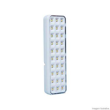 Imagem de Luminária de Emergência 30 Leds 2W Branco-Frio Bivolt - UNIVERSOMIX