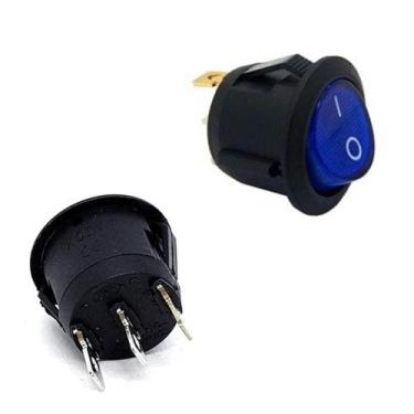 Imagem de Chave Gangorra Com Neon 3 Pinos Adaptador Conexão LED Neon Kcd1 106n A