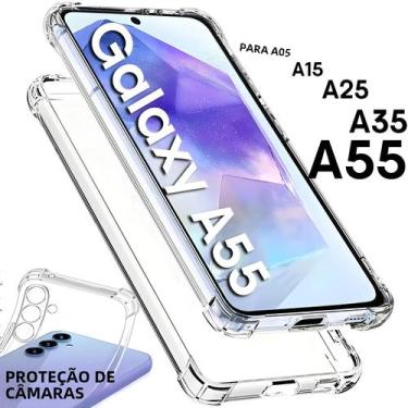 Imagem de Samsung Galaxy A55 A35 A25 A15 A05 4G 5G Transparente Macio TPU Silico