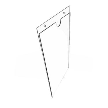 Imagem de KIT 5pç Porta Folha A4 de Parede - Vertical com Fundo de Acrílico Para