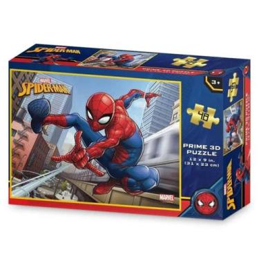 Imagem de Quebra Cabeça Homem Aranha 3d 48 Peças - Multikids - Multikds