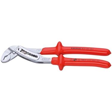 Imagem de KNIPEX Ferramentas - Alicates bomba de água jacaré, cromado, isolado 1000V (8807300)