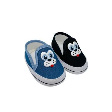 Imagem de Kit Com 2 Pares Sapatinho De Bebê Sapato De Bebê Direto Da Fabrica T53