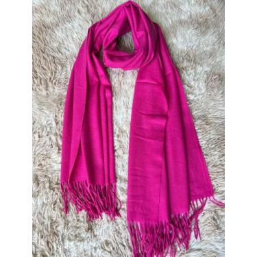 Imagem de Lenco Cachecol Echarpe Grosso Lisa Basica Importado Tamanho 190x72cm p