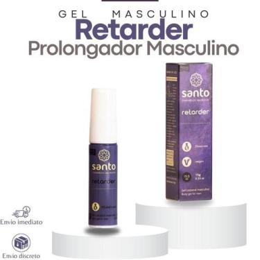 Imagem de Gel Prolongador de Ereção Masculino Pênis Ereto de 15gr Retarder Santo