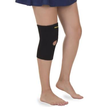 Imagem de Joelheira Ortopédica Em Neoprene Com Suporte Para Rótula Bilateral Pre