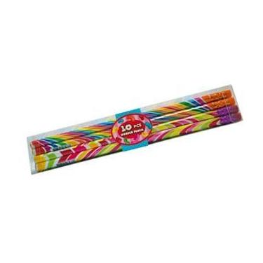 Imagem de Lápis Madeira Com Borracha Lolipop Escolar Escritório 10un - Mais Tem