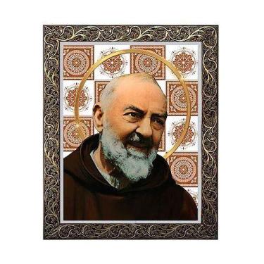 Imagem de Quadro de Padre Pio 2 com moldura - Samaritano, M (58x78cm)