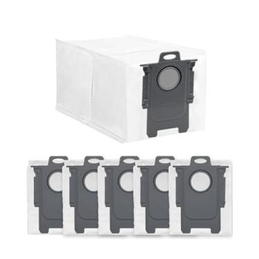 Imagem de Pacote com 6 sacos de substituição para aspirador de pó – Saco grande descartável de 2,7 L para Roborock Qrevo, S8 MaxV Ultra, S8 Max Ultra, Qrevo Pro, Qrevo S, Qrevo Master, Qrevo Plus Clean Base,