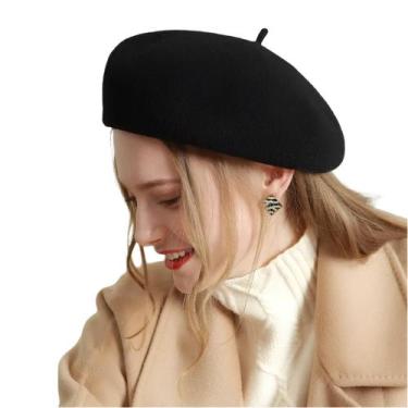 Imagem de Boina Francesa Clássica Chapéu Gorro Retrô Vintage Elegante - Modas Fa