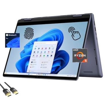 Imagem de Dell Notebook Inspiron 14 2 em 1, tela sensível ao toque FHD de 14 polegadas, AMD Ryzen 5-8640HS (até 4,9 Hz), 64 GB DDR5, SSD PCIe de 1 TB, KB retroiluminado, leitor de FP, leitor de cartão SD, WiFi
