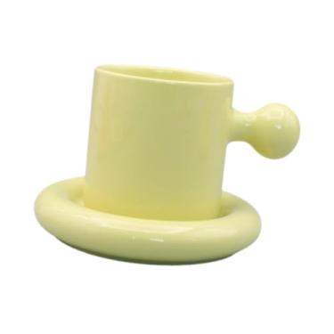 Imagem de IEUDNS Conjunto de Pires E Canecas Gordinhas, Xícara de Café, Novidade Engraçada, Xícara de Chá de Cerâmica de 300 Ml, Presente para Mulheres, Escritório,