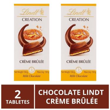 Imagem de Chocolate Lindt Creation, Crème Brûlée, 2 barras de 150g