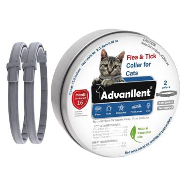 Imagem de Coleira contra pulgas e carrapatos Advanllent para gatos e gatinhos de 16 meses