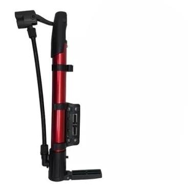 Imagem de Bomba De Ar Manual Portátil Multiuso Para Encher Bola Câmera De Ar Pneu de Bike Bicicleta Moto Colchão Inflável Piscina Infantil Inflador Manual Leve Resistente Com Acessórios- Linha Premium.