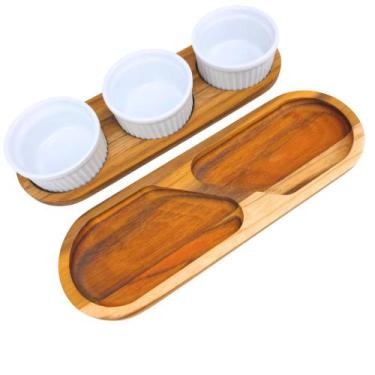 Imagem de Petisqueira de Madeira Tábua de Frios Tábua Petisqueira - Carmisini