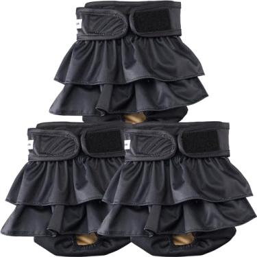 Imagem de VUNCESSIN fraldas reutilizáveis ​​para cães femininas grandes laváveis, fraldas premium para cadelas, pacote de 3, fraldas altamente absorventes para cães para calor, incontinência e treinam