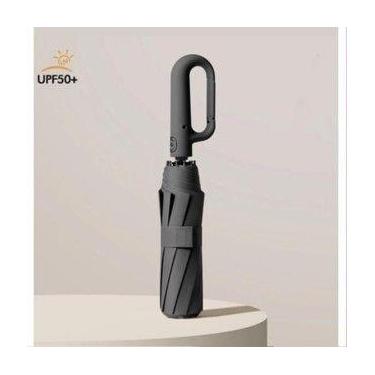 Imagem de Guarda Chuva Automático Abre E Fecha Reforçado Contra Vento Proteção S