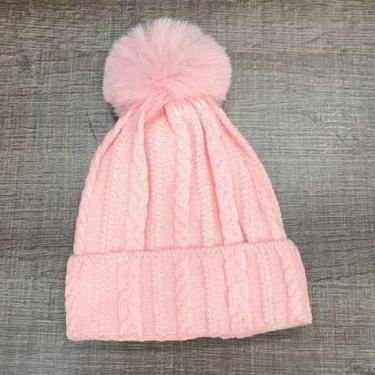 Imagem de Gorro/ Touca Infantil Com 1 Pompom Lisa Forrada Por Dentro Para o Inve