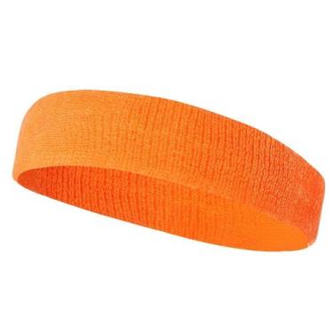Imagem de Tiara esportiva elástica alta absorvente de suor - oem, Laranja