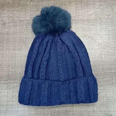 Imagem de Gorro/ Touca Infantil Com 1 Pompom Lisa Forrada Por Dentro Para o Inve