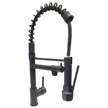 Imagem de Torneira Cozinha Gourmet Luxo Monocomando Aerador Dois Jatos Misturador Agua Quente Fria Mesa Cuba Pia Bancada Area Externa Sofisticado Pratico