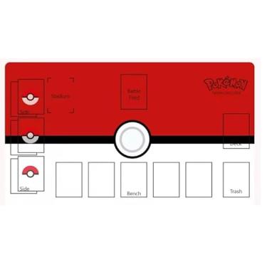 Imagem de Playmat - Classic Pokeball Theme - Premium Collection - MTG Decks & More Compatible with Pokemon TCG