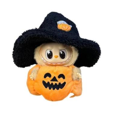 Imagem de 17cm Labubu Mini Boneca De Pelúcia Roupas Vinil Boneca Pingente Tubarã