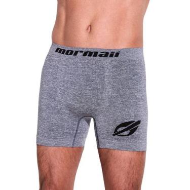 Imagem de Cueca Boxer Box Mormaii Cintura Média Durável Poliamida, Mescla, M