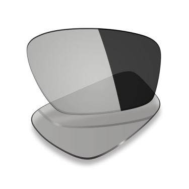 Imagem de Mryok Lentes de substituição UV400 compatíveis com Oakley Crosslink Zero OX8076 56 mm - Cinza fotocromático anti luz azul