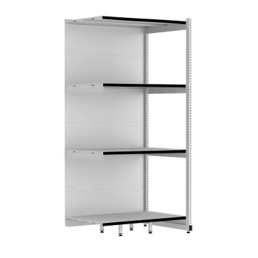 Imagem de Rack Parede 202 Fit 60 Continuação Branco 90x60 Pe Preto