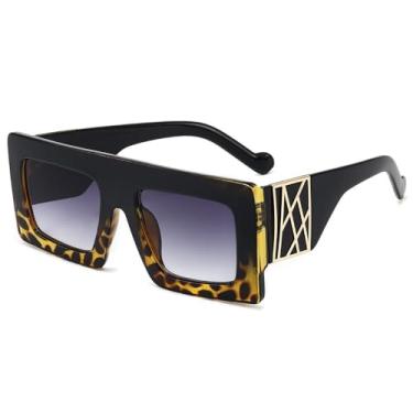 Imagem de Óculos de sol grandes femininos, pretos, com viseira de sol masculina, C4, leopardo, cinza, polarizados