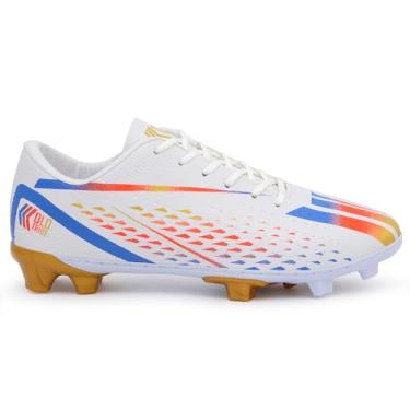 Imagem de Chuteira Futebol Campo Old Tribe C7 Grama Natural Solado Costurado Original (Branco, BR, Adulto, Numérico, 37)