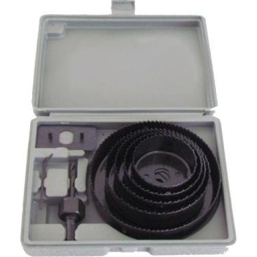 Imagem de Serra Copo para Gesso e Madeira  com 08 peças - Fertak Tools