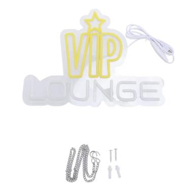 Imagem de LED NEON Light VIP Lounge Lighting Sign para a decoração de parede Nightclub Bar Hotel Salon Interface Power 5V