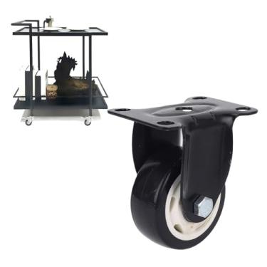 Imagem de Rodas de Rodízio de 4 Polegadas 4 Pacote para Rodízios Pesados ​​com Giro de 360 ​​graus e Freio de Travamento para a Bancada e Carrinho de Móveis