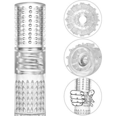 Imagem de Masturbador Masculino Silicone Punheta Texturizado Flexível - Vbrante