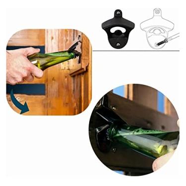 Imagem de Acouto 10pcs Liga de Liga de Zinco Montada na Parede de Abridores de Garrafas de Cerveja para Bares, KTVs e Casas - Conveniente e Elegante