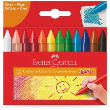 Imagem de Giz de Cera Gizao Gizao 12 Cores - FABER-CASTELL