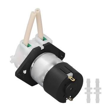 Imagem de Bomba peristáltica Mini DC Motor escovado Pequeno bomba de dosagem de líquido elétrico de priming 90ml/min 5w para a estação de detecção de qualide água de impressão digital (12V)