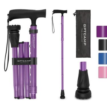 Imagem de Bastão de caminhada leve e dobrável GPTCAMP G2 para mulheres/homens