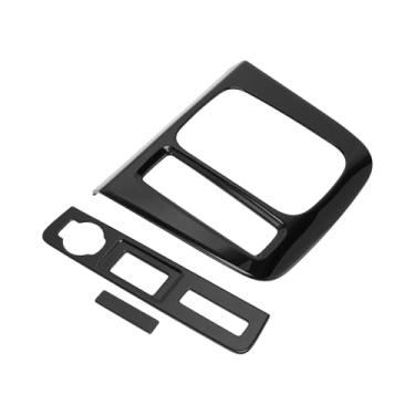 Imagem de TUCKBOLD Capa de acabamento do painel de mudança de marchas de controle central para Honda CR-V 2023-2025 Painel de controle de mudança de marchas adesivo preto com acabamento de meio pacote